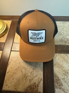 HUXWRX Safety Co. Trucker Hat - Brown & Black
